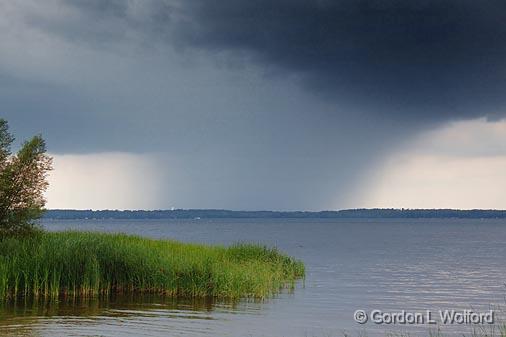 Rain Shower At Georgian Bay_04067.jpg - Photographed near Orillia, Ontario, Canada.